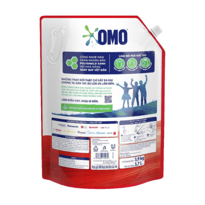 Túi Nước Giặt Omo Matic Cho Máy Giặt Cửa Trên Sạch Sâu Vượt Trội Khử Mùi Toàn Diện 3.7KG