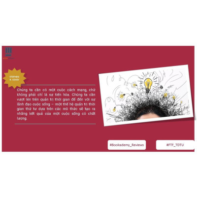 Sách Tư Duy Tối Ưu First Things First (Bìa Mềm)  - Bản Quyền