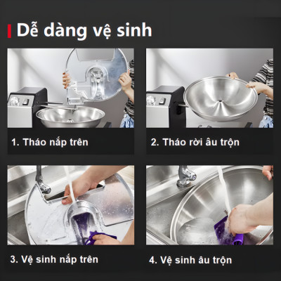 Máy băm thịt và rau củ quả tự động công nghiệp, dùng cho nhà hàng và khách sạn. Thương hiệu Mỹ cao cấp Septree - GJ805. Hàng nhập khẩu