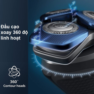 Máy cạo râu khô và ướt thương hiệu Philips Norelco S7788/82 Series 7000 - Hàng Chính Hãng