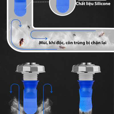 Bộ thoát nước máy giặt, thoát nước thải, nước thoát sàn nhà tắm, vệ sinh kiêm chống mùi hôi, ngăn côn trùng trào ngược – Bộ chia 3, MIHOCO 31