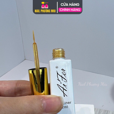 Gel Cọ Nét Aifer 15ml, Vẽ Nail Nghệ Thuật, Màu Nhũ Vàng, Bạc, Trắng, Đen, Chất Lượng Cao Làm Nail  Tạo Đường Nét Tinh Tế Sơn Gel Nữ bút vẽ metan nail