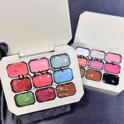 Gel Dặm Ombre Dainina 9 Màu Trẻ Trung Làm Nail Hàn Quốc, Sơn Gel Dặm Nén Ombre Vẽ Móng Cao Cấp Nữ Women