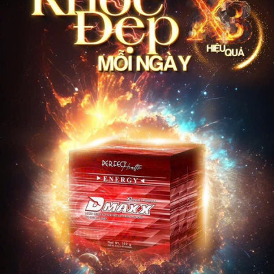 DMAXX thức uống bổ sung vitamin năng lượng không đường DAMODE 40 gói màu đỏ mỗi gói 2,2gr