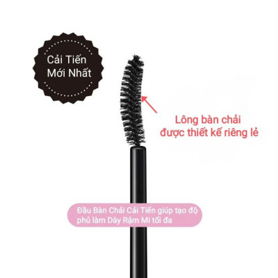 Set Mascara Nâng Rậm Dày Mi Và Mascara Tẩy Trang Mi Kissme Heroine Make (Set 2 cây)