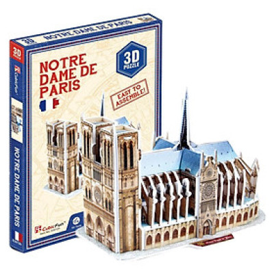 Mô Hình Giấy 3D Nhà Thờ Đức Bà Paris - Cubic Fun S3012H (39 Mảnh Ghép)