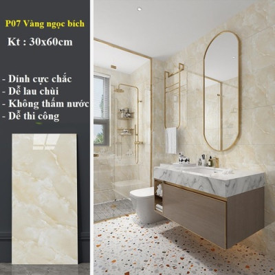 Bộ 15 Tấm Xốp Dán Tường 3D PVC Đá Xám Bóng 60x30cm Keo Sẵn Dày 2,5mm Cao Cấp, Sang Trọng