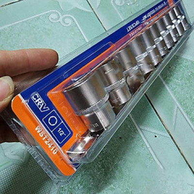 BỘ 10 ĐẦU TUÝP 1/2" WST2410 WADFOW - HÀNG CHÍNH HÃNG