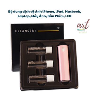 Bộ vệ sinh Kai.N Cleanser 2 in 1 Dành Cho Lcd, iPhone, Macbook Laptop, Máy ảnh, Ipad kèm 3 Bình Dung Dịch_ Hàng chính hãng