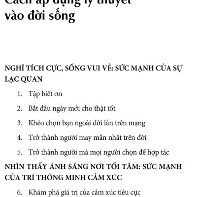 Sức Bật Tinh Thần - 10 Thói Quen Cho Cuộc Sống Chất Lượng