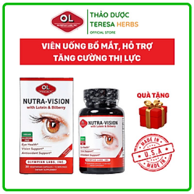 Nutra-Vision giúp bổ mắt, giảm mờ mắt, nhìn rõ hơn và mỏi mắt Olympian Labs
