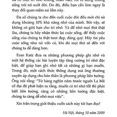 Bí Mật Của Một Trí Nhớ Siêu Phàm (Tái Bản) (Quà Tặng Kèm: Special Tickbook)