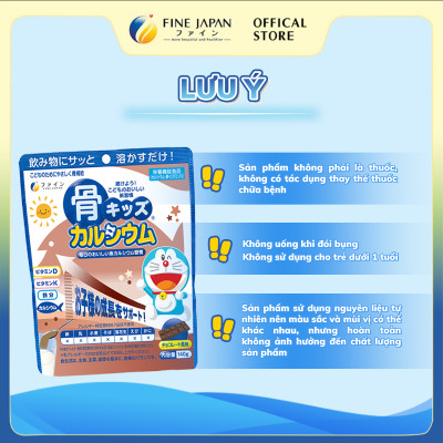 Bột Canxi Cá Tuyết Bone’s Calcium DORAEMON FINE JAPAN bổ sung Canxi phát triển chiều cao gói 140g