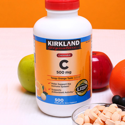 Vitamin C Kirkland Signature Mỹ tăng sức đề kháng, thức đẩy sẩn xuất collagen tự nhiên, sáng da, nhanh lành bệnh (bệnh) - OZ Slim Store