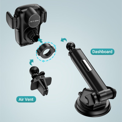 Giá đỡ sạc nhanh không dây trên ô tô tùy chỉnh 15W Acefast - D1 Hàng chính hãng Acefast