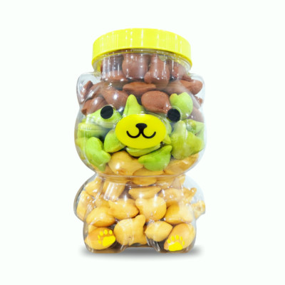 BÁNH GẤU NHÂN KEM MIX 3 VỊ TÂN LỘC PHÁT COMBO 1KG - MỖI HŨ 500G