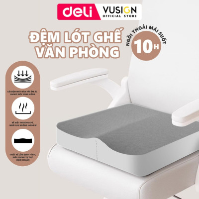 Đệm ngồi Deli nệm lót ghế cao su non siêu đàn hồi chống trĩ chống đau ê mông êm ái giúp ngồi thoải mái cả ngày tiện dụng