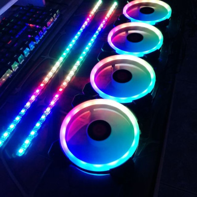 Bộ 3 Quạt + Khiển Coolmoon RGB V2 - Hàng nhập khẩu