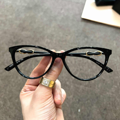 Kính Mắt mèo thời trang gọng xoắn thời trang Korea