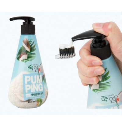 Kem đánh răng PumPing trái dừa + bạc hà hơi thở thơm mát Hàn Quốc 285g