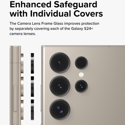 Dán camera Ringke Lens Frame Glass cho Samsung Galaxy S24 Ultra_ Hàng Chính Hãng