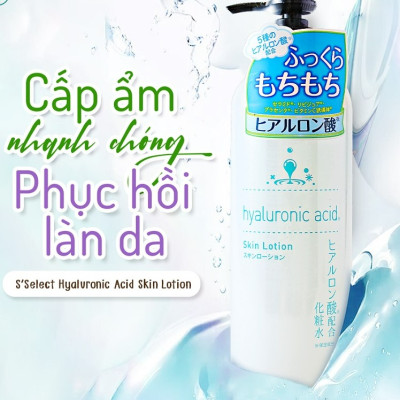 Nước dưỡng da chiết xuất acid hyaluronic s select 500ml/chai