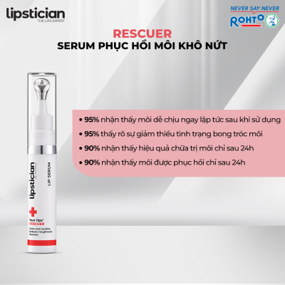 Serum dưỡng môi, phục hồi khô nứt Lipstician Lip Serum Rescuer 9g