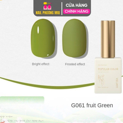 Sơn Gel Lẻ Màu Bơ Xanh XEIJAYI G61 Mùa Hè Siêu Đậm Mướt Làm Nail Siêu Xinh, Sơn Móng Tay Cao Cấp Chai Vuông 15ml Màu Chuẩn Bền Bóng