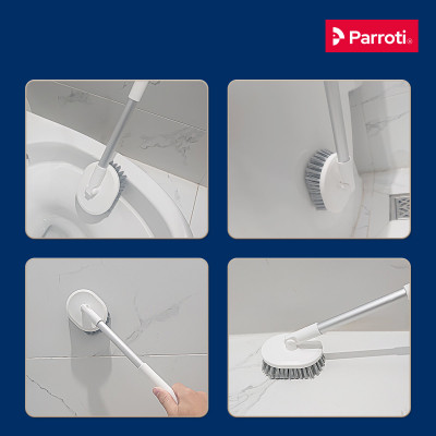 Cọ bồn cầu silicon, cọ toilet nhà vệ sinh 2 trong 1, có thể treo tường và cây gắp tóc Parroti Silicon SL02