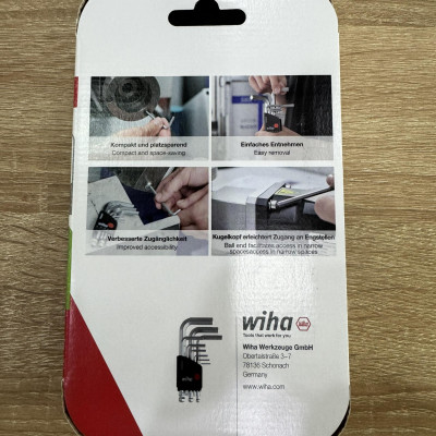 Bộ lục giác đầu bi 9 chi tiết Wiha 40411 (mã 40410 kèm hộp)