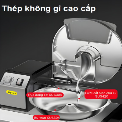 Máy băm thịt và rau củ quả tự động công nghiệp, dùng cho nhà hàng và khách sạn. Thương hiệu Mỹ cao cấp Septree - GJ805. Hàng nhập khẩu
