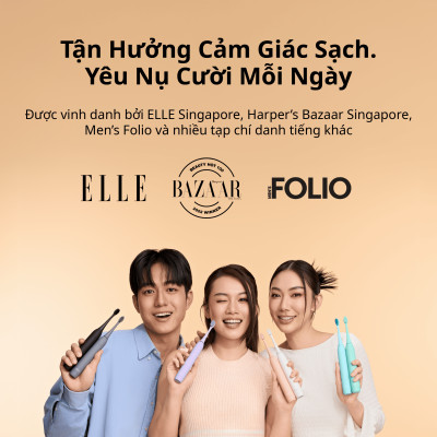 [Chính Hãng] Combo 3 Đầu Bàn Chải Điện Thay Thế Zenyum Sonic  MỚI 2.0- Công Nghệ Singapore - Trắng