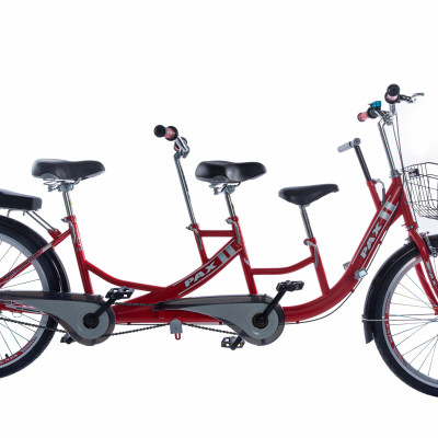 Xe đạp đôi gia đình cao cấp PAX 2 Sport - Kiểu dáng thể thao - Hai người đạp tự do - Trọng tải 300kg - Có thêm ghế cho bé