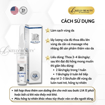 Son Khử Thâm Dưỡng Hồng Môi Mibiti Prudente Biowhite L1A | Kelly Beauty