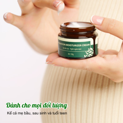 Combo kem dưỡng trắng da ban ngày và ban đêm Wonmom ( 1 Kem nghệ tươi + 1 Kem cấp ẩm )