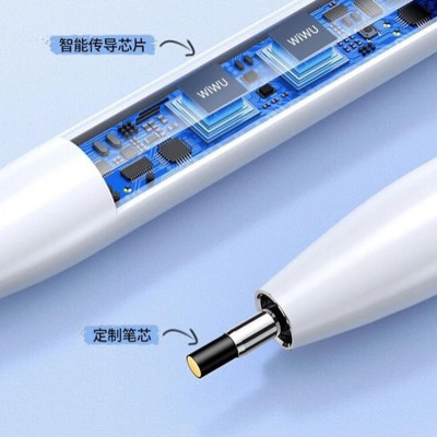 Bút cảm ứng Wiwu Pencil Pro IV cho điện thoại, máy tính bảng sử dụng chip dẫn thông minh và lõi bút tùy chỉnh - Hàng chính hãng