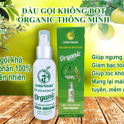 Dầu gội không bọt Organic Thông Minh - Long Thuận