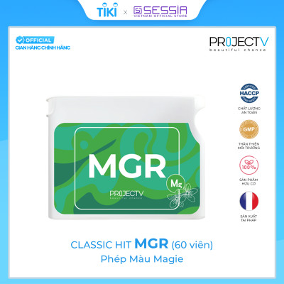 Thực Phẩm Sức Khỏe MGR Classic Hit - Phép Màu Magie - PROJECT V - Hộp 60 Viên - Xuất xứ Pháp, Hàng Chính Hãng