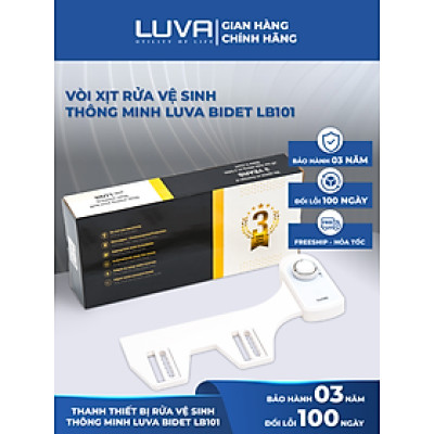Vòi xịt vệ sinh thông minh LUVA BIDET LB101/LB201 xuất Hàn Quốc, BH 3 năm