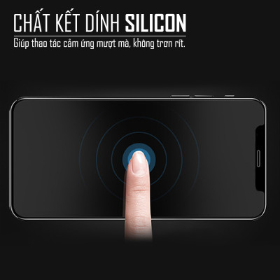 Miếng Dán Cường Lực Chống Vân Tay Cho Iphone 6/6s – Kính Cường Lực Nhám, Full Màn Hình - Màu Đen – Hàng Chính Hãng