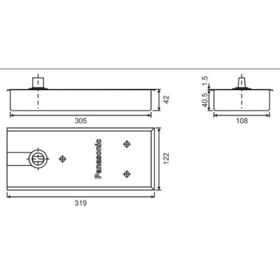 Bản lề sàn S-150-Panasonic (150kg/ cánh )
