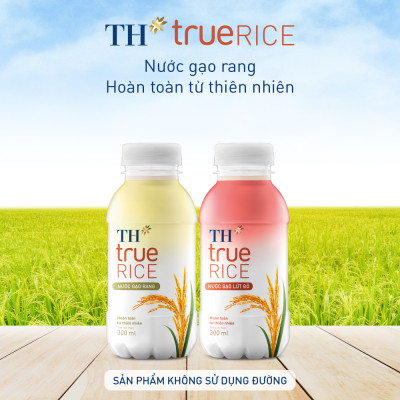 Thùng nước gạo rang TH true RICE 300ml (24 Chai)
