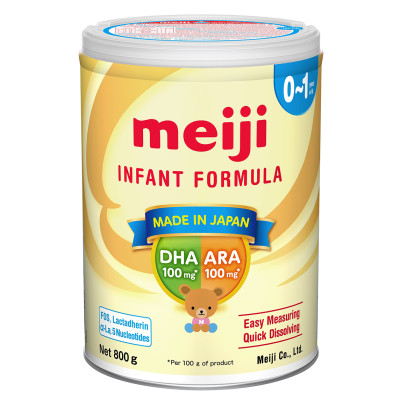 Thùng 8 Lon sữa Meiji Infant Formula 800g (Cho trẻ từ 0-1 tuổi)