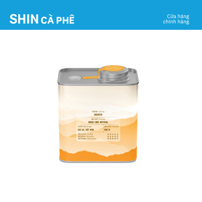 Cà phê Pleiku Blend Organic - SHIN Cà phê - Cà phê pha phin - Hộp thiếc 200g