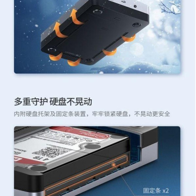 Ugreen UG70501CM301TK 2.5 3.5 Inch hỗ trợ đến 16tb box ổ cứng cổng Type C gắn pc cổng Usb 3.1 Gen2 - HÀNG CHÍNH HÃNG