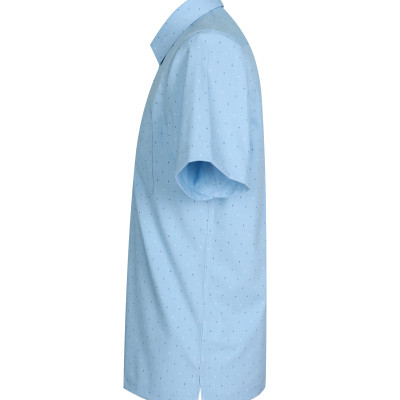 Áo sơ mi nam tay ngắn form suông vạt ngang Khatoco A1MN468T2-CNIN535-2606-N