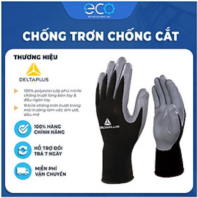 Găng tay đa dụng chống trơn, chống cắt Deltaplus VE712GR