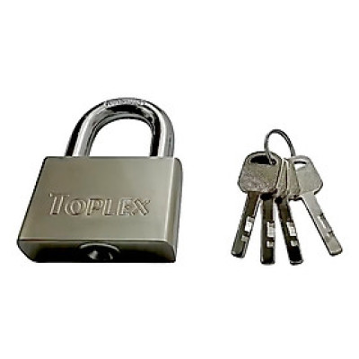Ổ khóa TOPLEX 1204B-60mm cao cấp, an toàn, chống chìa giả, chất liệu hợp kim thép, lõi hợp kim đồng