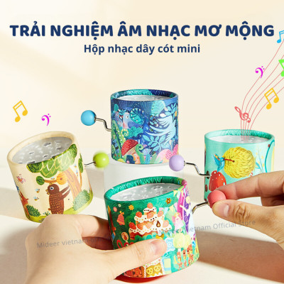 Hộp nhạc mini dây cót cho bé mideer Hand Crank Music Box