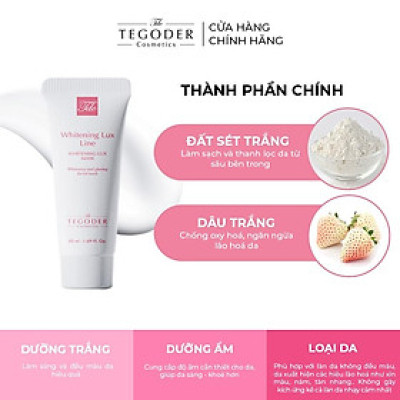 Mặt nạ dưỡng chất làm trắng thanh lọc da G-White Tegoder Whitening lux mask 50 ml mã 1098